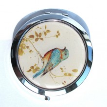 Карманное зеркальце "Птичка"